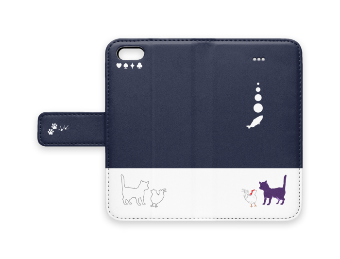 手帳型iPhoneケース - iPhone5 - ストラップ穴 なし