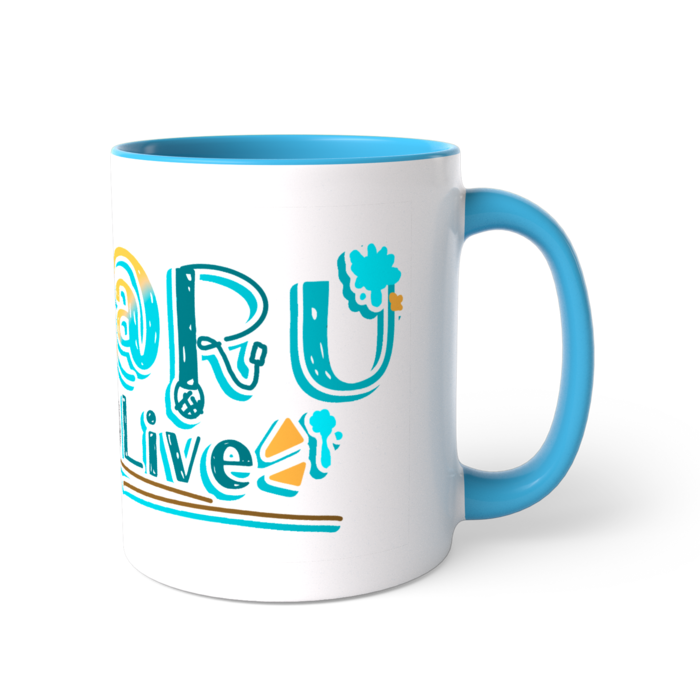 ツートンカラーマグカップ - 直径 8.2cm / 高さ 9.5cm