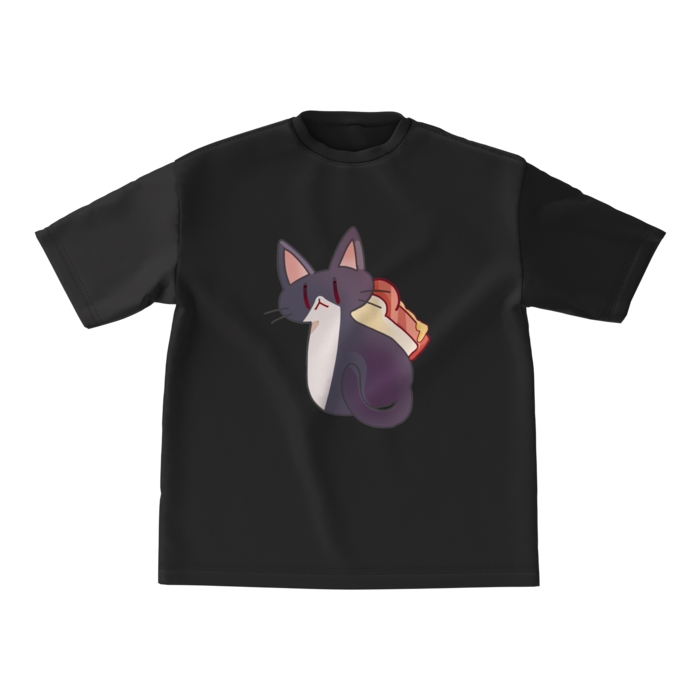 黒ビッグシルエットTシャツ - M -