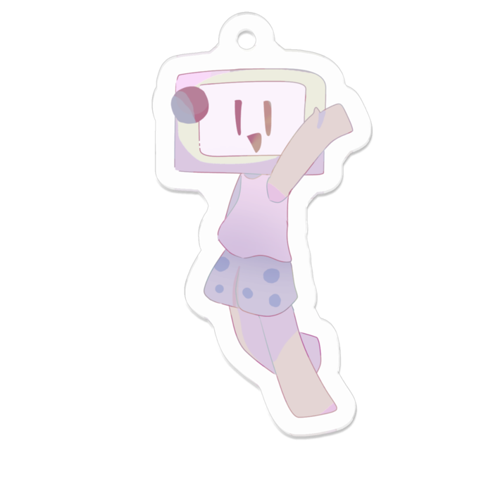 アクリルキーホルダー - 50 x 50 (mm)