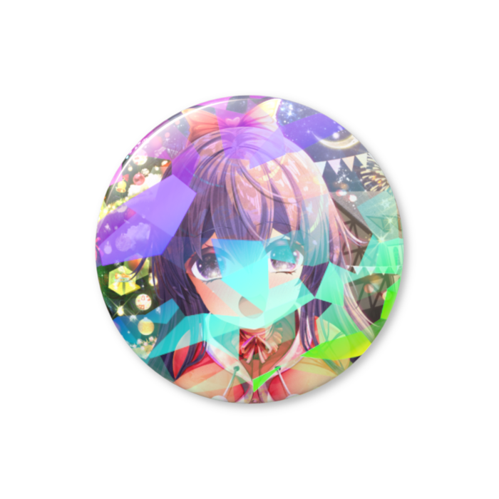 ホログラム缶バッジ - 32mm(クリスタル)