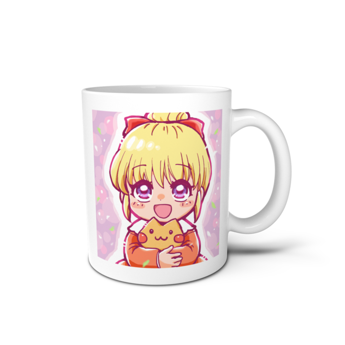 マグカップ(右) - 直径 8 cm / 高さ 9.5 cm