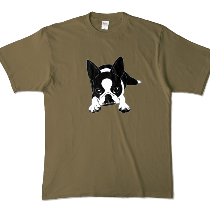 カラーTシャツ - XL - オリーブ (濃色)