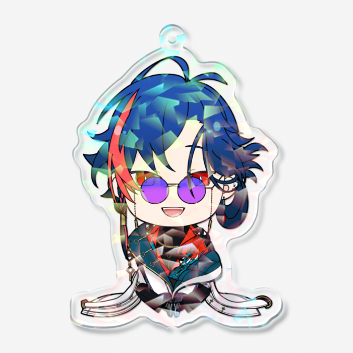 ホログラムアクリルキーホルダー - 70 × 70mm