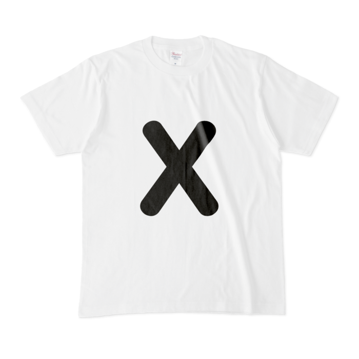 「X」(大文字)Tシャツ - M - 白