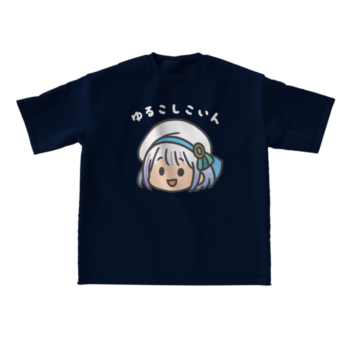 ビッグシルエットTシャツ - L - 紺色