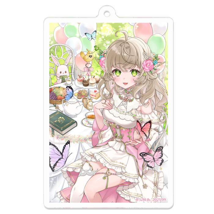 アクリルキーホルダー - 70 x 70 (mm) (一枚絵ver,)