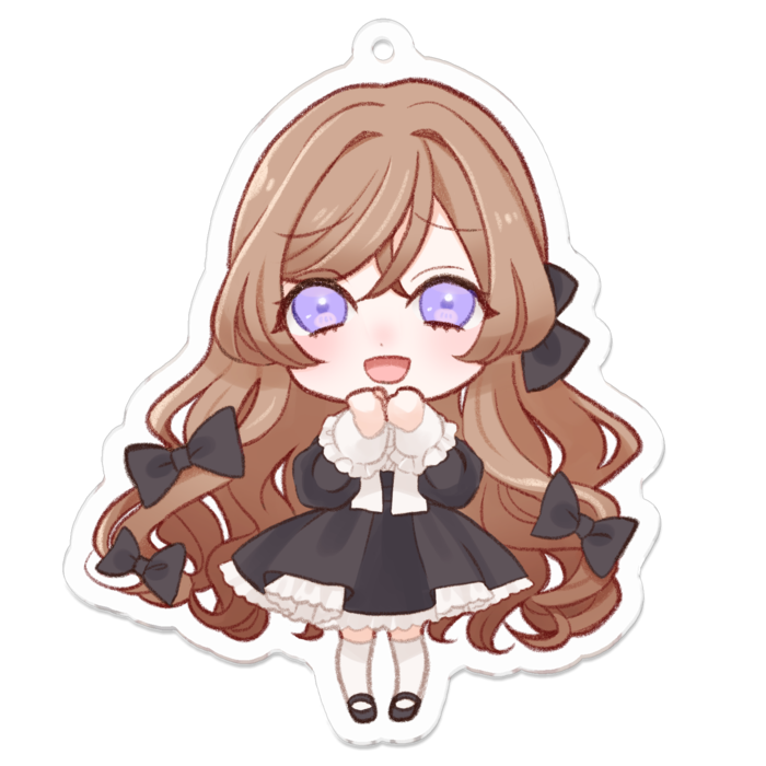 アクリルキーホルダー（コーティング） - 70 × 70 (mm)