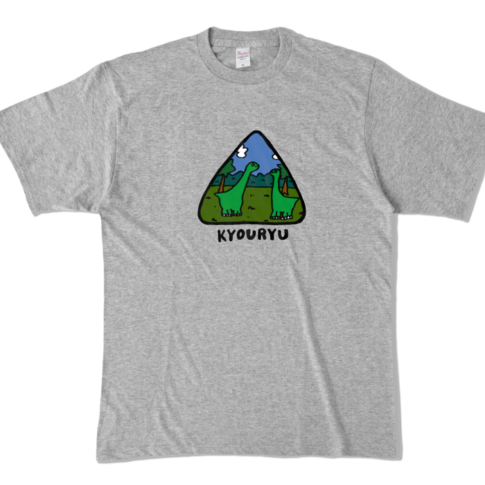 カラーTシャツ - XL - 杢グレー (濃色)