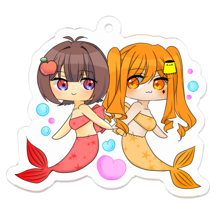アクリルキーホルダー - 50 x 50 (mm)