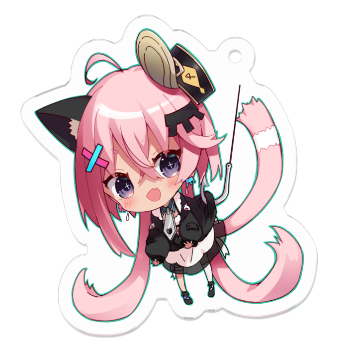 アクリルキーホルダー（コーティング） - 50 x 50 (mm)