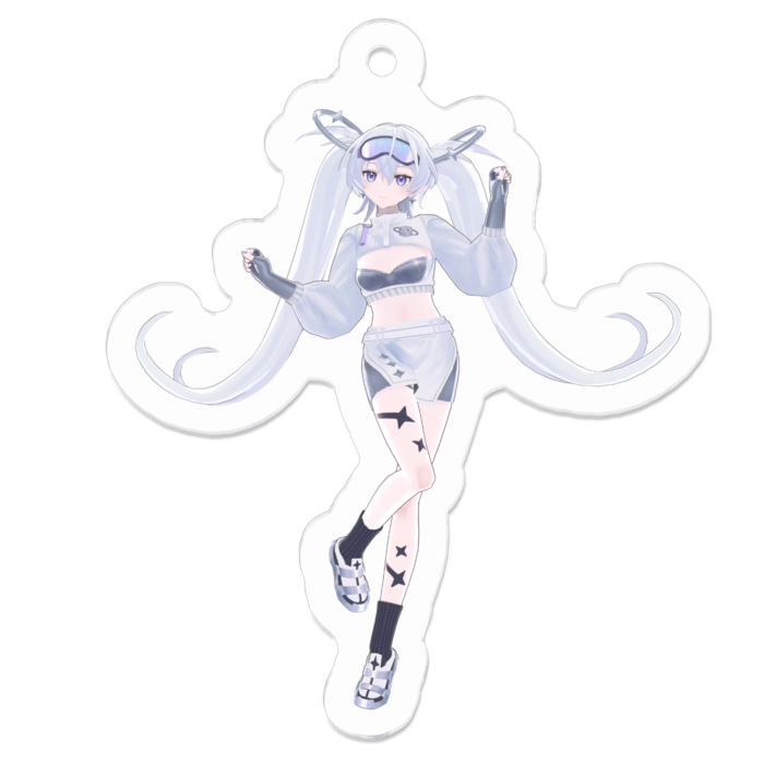 アクリルキーホルダー - 50 x 50 (mm)