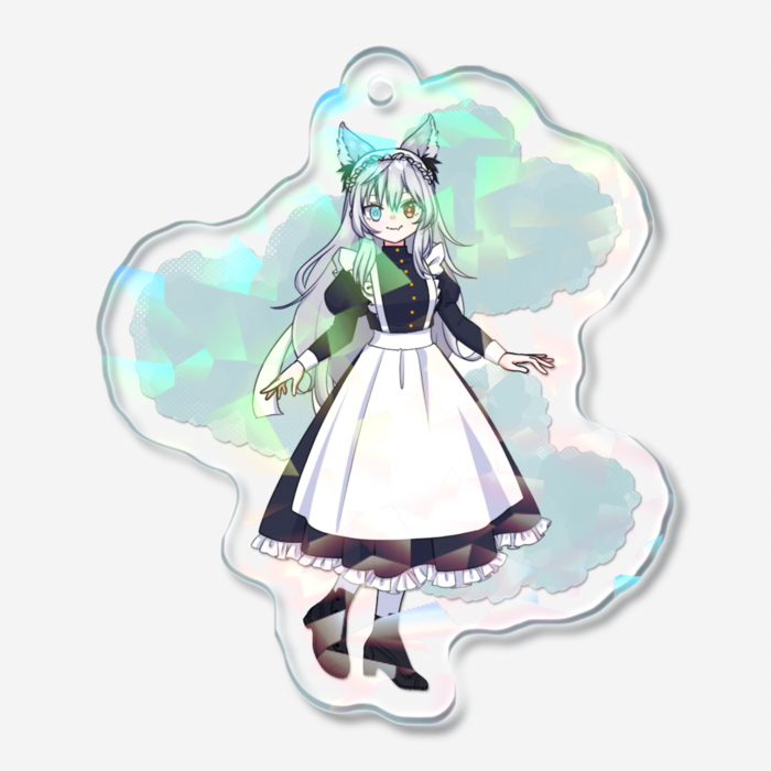 ホログラムアクリルキーホルダー - 50 × 50mm