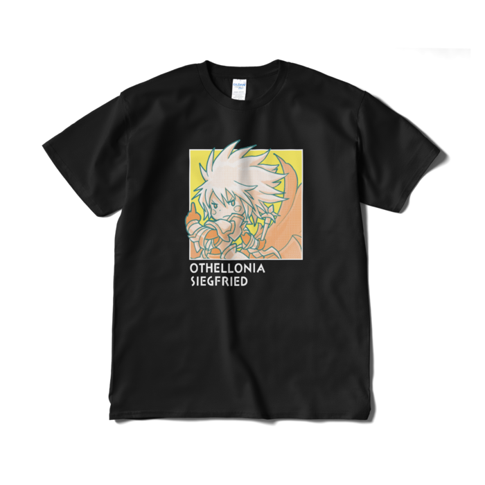 ちびキャラ「ジークフリート」 デザインTシャツ（XL/ブラック）