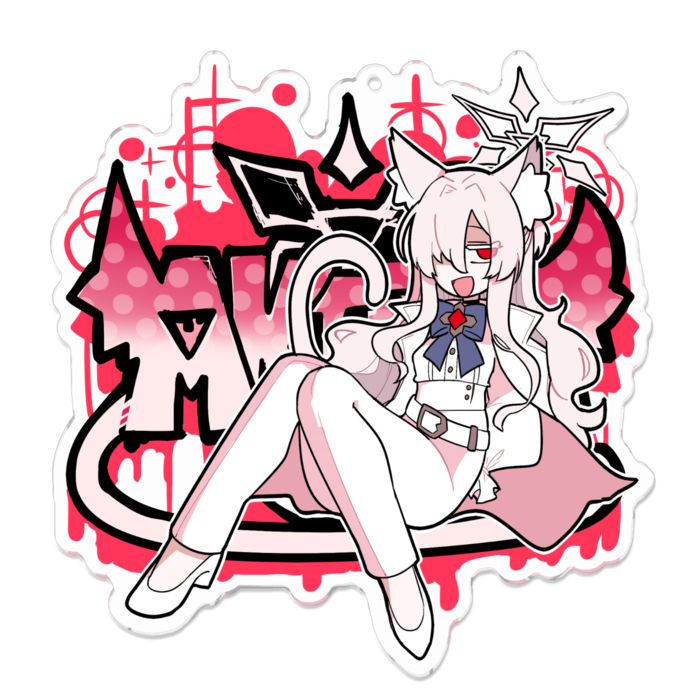 アクリルキーホルダー - 100 x 100 (mm)