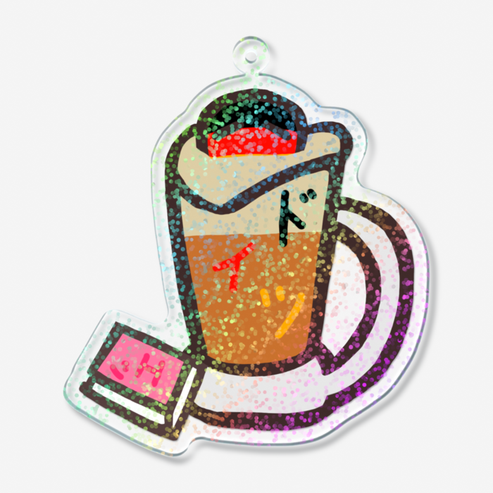 ホログラムアクリルキーホルダー - 70 × 70mm