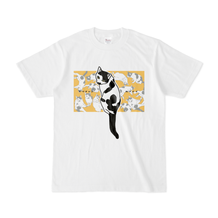 見返りキリチャンカワイイTシャツ - S - 白