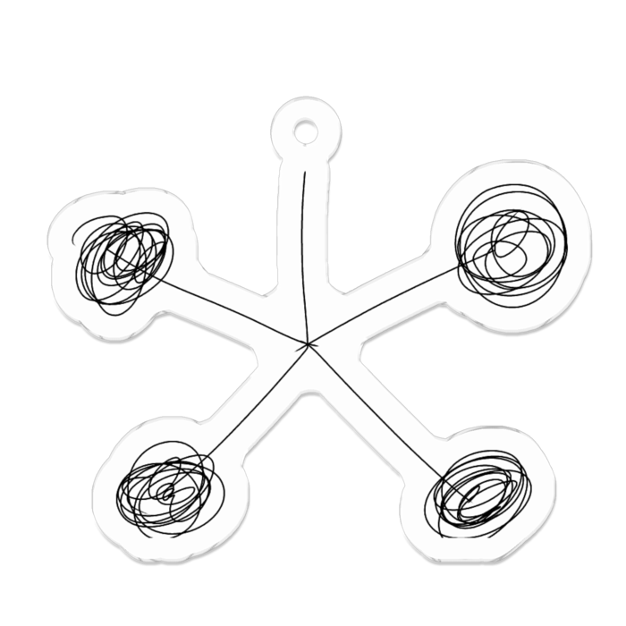アクリルキーホルダー - 50 x 50 (mm)