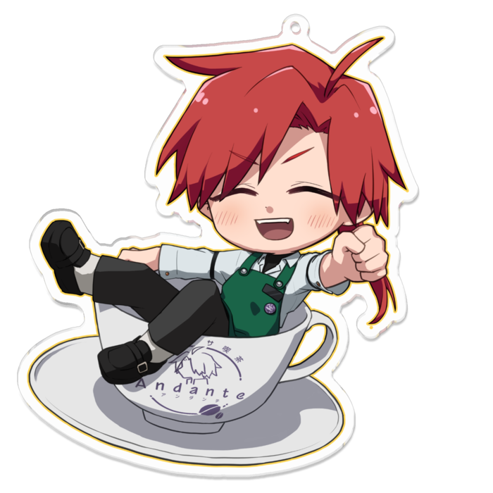 アクリルキーホルダー - 100 x 100 (mm)あめまる