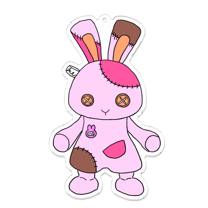 アクリルキーホルダー（コーティング） - 100 x 100 (mm)