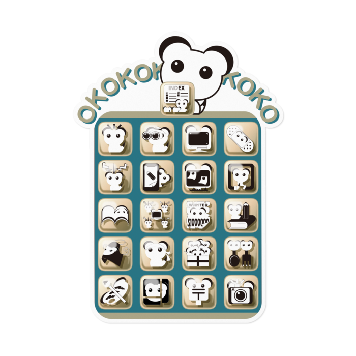 ステッカー - 160 x 160 (mm)