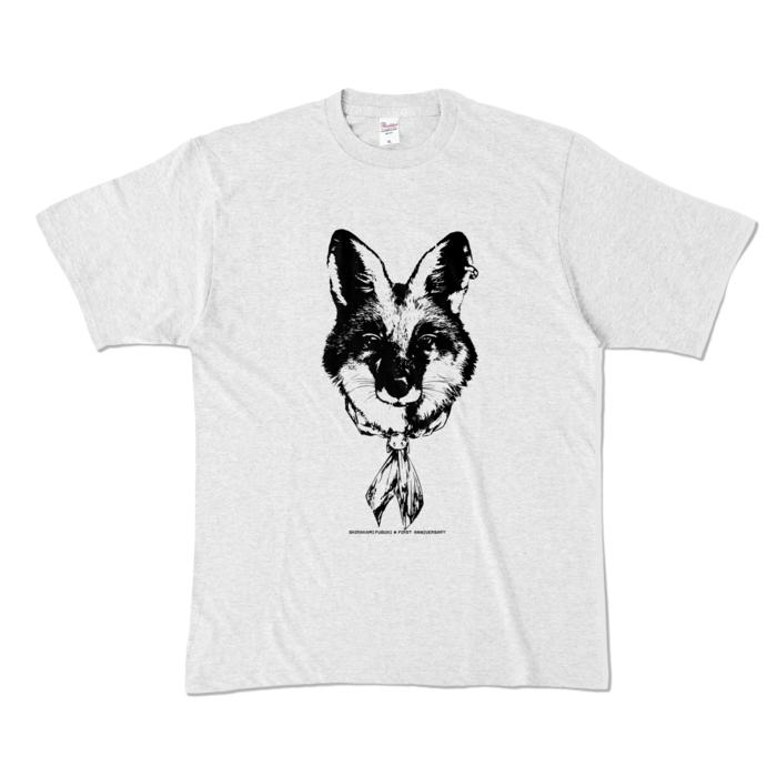 カラーTシャツ(淡色) - XL - 正面 - アッシュ