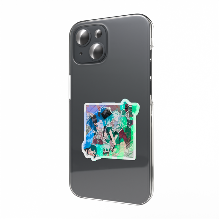 ホログラムスマホステッカー - 縦