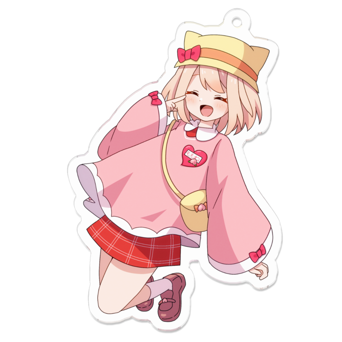 帽子ありにっこり - 70 x 70 (mm)