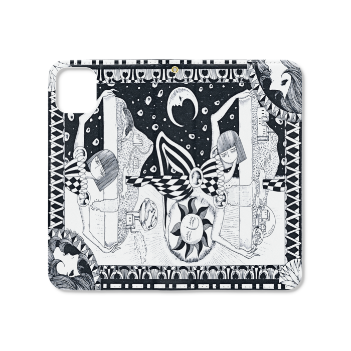 手帳型iPhoneケース（ベルトなし） - iPhone 11 Pro Max - ストラップ穴 あり