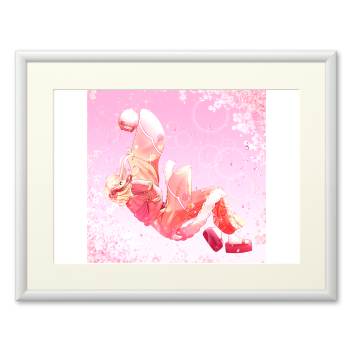 ひつじと淡い春の雨 - A2