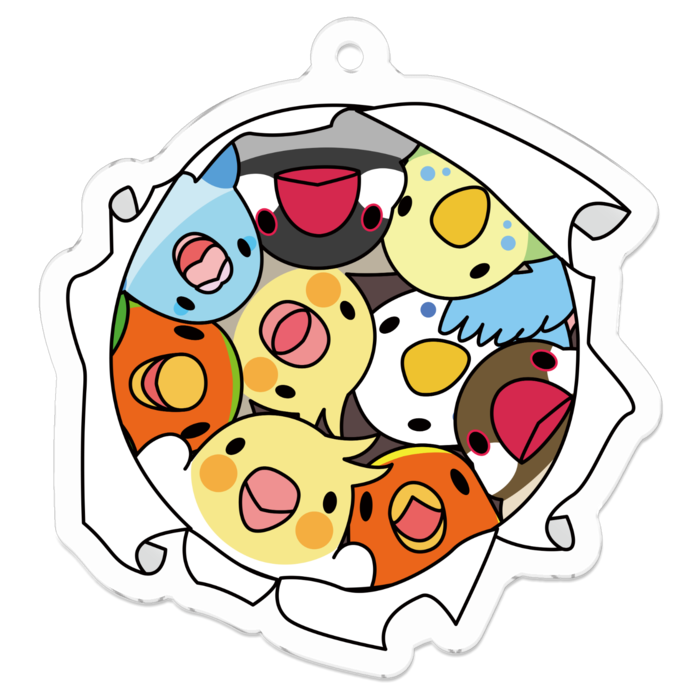 アクリルキーホルダー - 50 x 50 (mm)