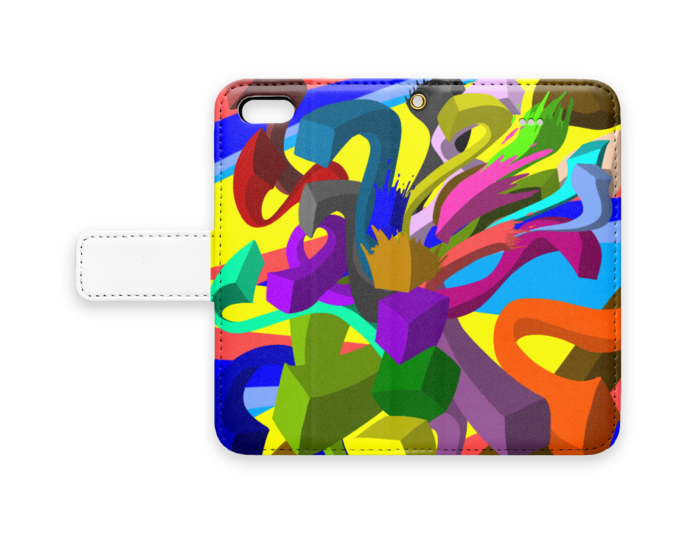 手帳型iPhoneケース - iPhone 5 / 5s / SE - ストラップ穴 あり