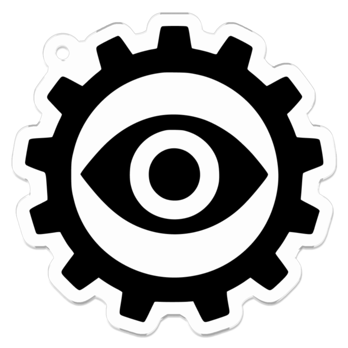 アクリルキーホルダー(コーティング) - 50 x 50 (mm)