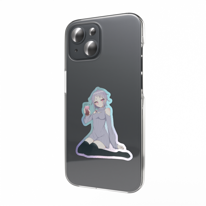 オーロラスマホステッカー - 乾杯