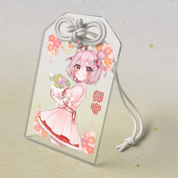 アクリルお守り - 50 × 80mm