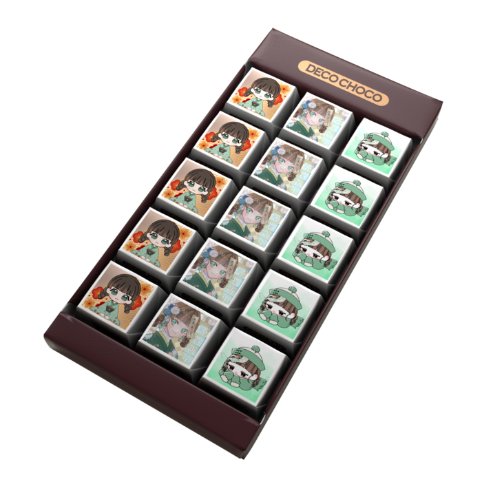 DECOチョコ - 列ごとにデザイン