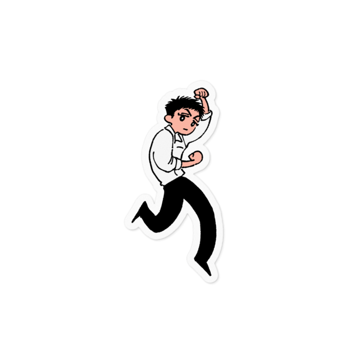 ステッカー - 100 x 100 (mm)白