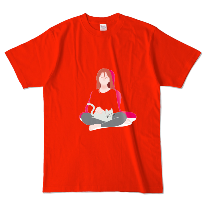 カラーTシャツ - L - レッド (濃色)