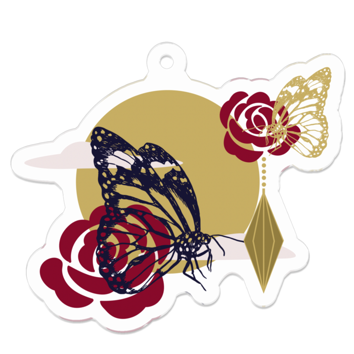 アクリルキーホルダー - 50 x 50 (mm)