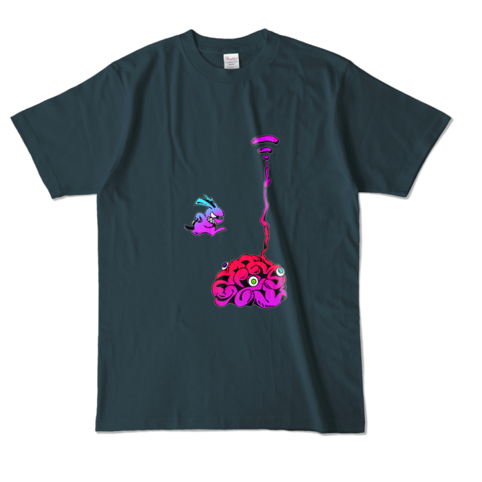 カラーTシャツ - L - デニム (濃色)(1)