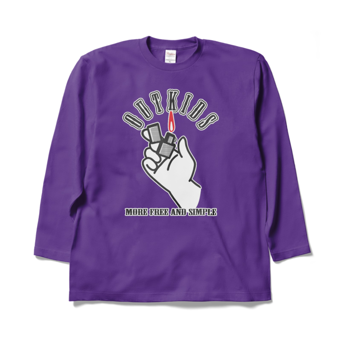 ロングスリーブTシャツ - XL - パープル