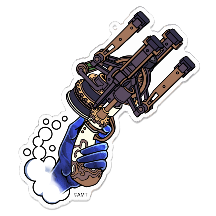 『オノゴロ物語』陰陽銃(A)アクリルキーホルダー - 100 x 100 (mm)