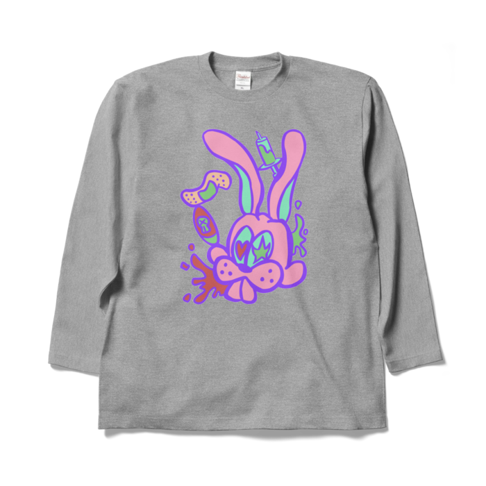 ロングスリーブTシャツ - XL - 杢グレー