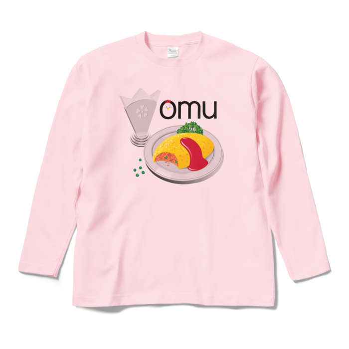 ロングスリーブTシャツ - M - ライトピンク