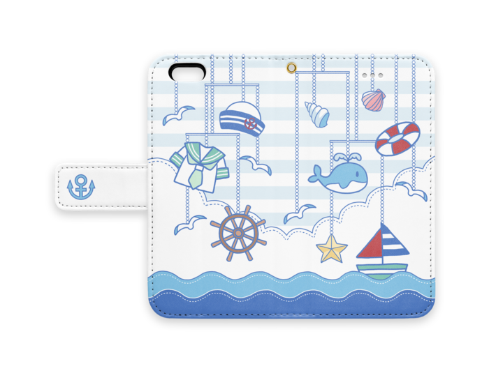 手帳型iPhoneケース - iPhone 6 / 6s - ストラップ穴 あり