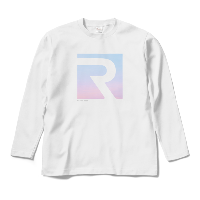 ロングスリーブTシャツ - M - ホワイト(虹)