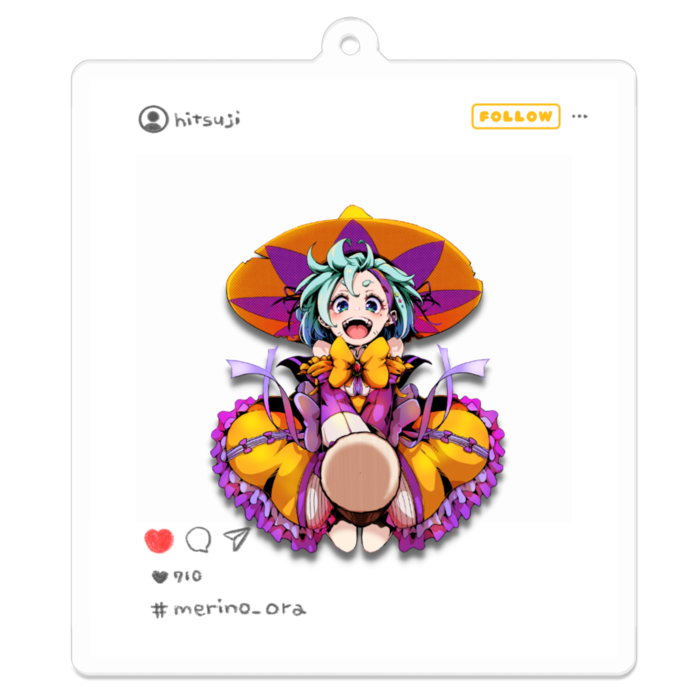 -どでかおらver.- アクリルキーホルダー（コーティング） - 70 x 70 (mm)