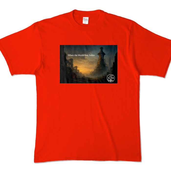 カラーTシャツ - XL - レッド (濃色)
