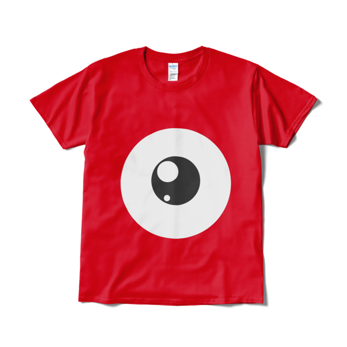 めだまTシャツ（短納期） - L - レッド