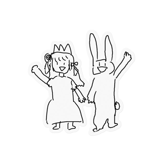 ステッカー - 100 x 100 (mm)